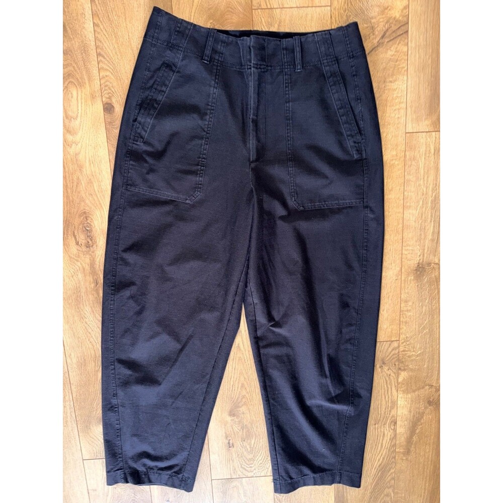 Womens Athlete Black Ankle Pants 288086 Belt Loops Tapered Leg 14T Stretch